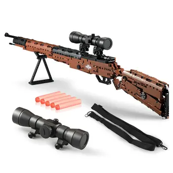 The Rifle Gun 98K Outdoor Toys Gun Series Military Model Assemblage Power Gun With Infrared Aiming Bricks Toys Gifts For Boys
The Rifle Gun 98K Outdoor Toys Gun Series Military Model Assemblage Power Gun With Infrared Aiming Bricks Toys Gifts For Boys