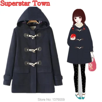Women's Coat Harajuku Wool Hoody Blends Uniform Jacket Horn Buckle Winter Coat Female Thick Clothes Warm Outwear Casaco Feminino
Women's Coat Harajuku Wool Hoody Blends Uniform Jacket Horn Buckle Winter Coat Female Thick Clothes Warm Outwear Casaco Feminino