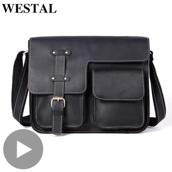 Westal Crazy Horse Genuine Leather Shoulder Business Messenger Women Men Bag Briefcase For Document Handbag Male Female Laptop
Westal Crazy Horse Genuine Leather Shoulder Business Messenger Women Men Bag Briefcase For Document Handbag Male Female Laptop