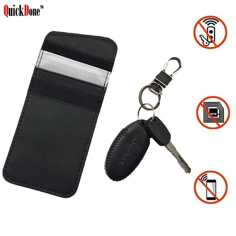 QuickDone Faraday Car Key Bag RFID Signal Blocker Bags FOB Shielding Pouch ID Cards Keys Case for Privacy Protection New DK0195
QuickDone Faraday Car Key Bag RFID Signal Blocker Bags FOB Shielding Pouch ID Cards Keys Case for Privacy Protection New DK0195