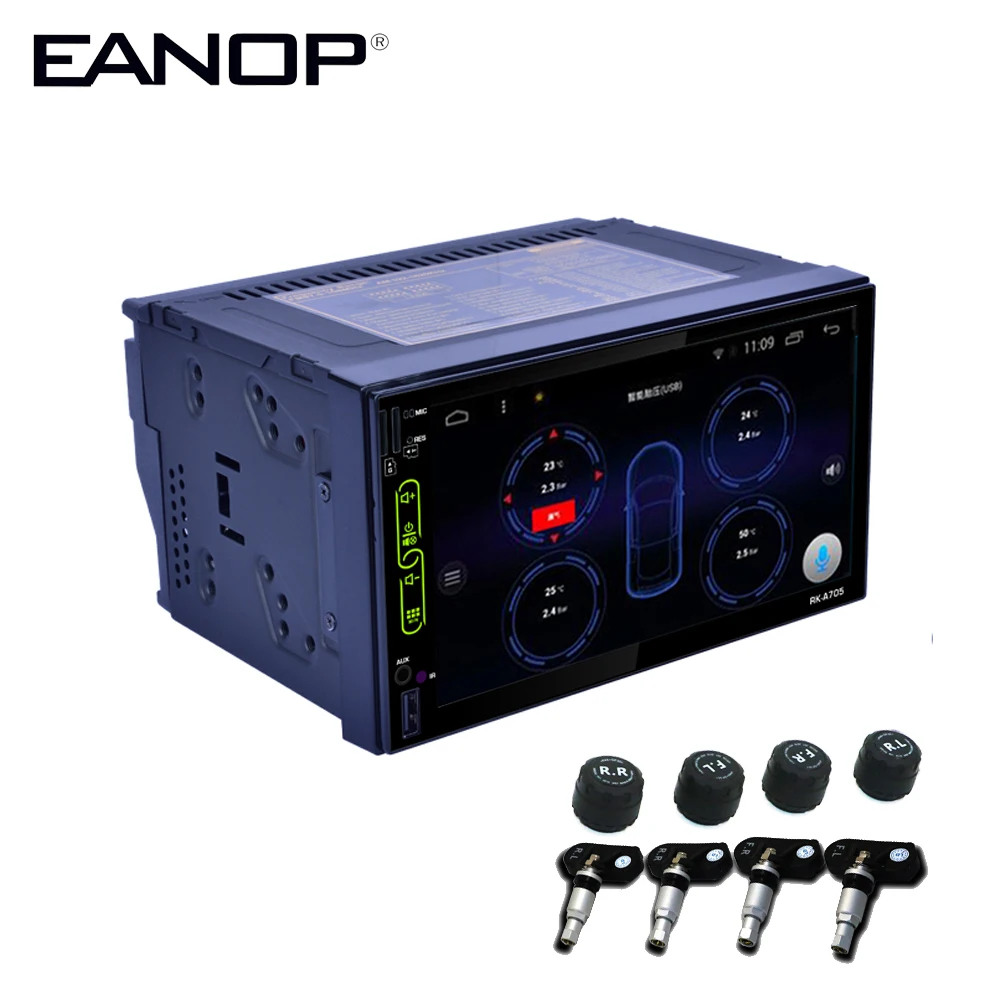 EANOP EN339 7" Android 6.0 Car Multimedia Player Quad Core GPS WiFi Navigator FM Radio Player TPMS internal External sensors 
EANOP EN339 7" Android 6.0 Car Multimedia Player Quad Core GPS WiFi Navigator FM Radio Player TPMS internal External sensors