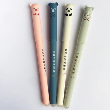 4pcs/lot Lovely Pig Panda Mouse Bear Erasable Velvet Black Blue ink gel pen for Writing Students School Office Supplies 0.35mm
4pcs/lot Lovely Pig Panda Mouse Bear Erasable Velvet Black Blue ink gel pen for Writing Students School Office Supplies 0.35mm