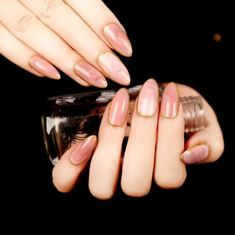Shiny Lady False Nails Tip top fake nail tips Grace Pink Marble Gold Out Line Beautiful Nail art Design
Shiny Lady False Nails Tip top fake nail tips Grace Pink Marble Gold Out Line Beautiful Nail art Design