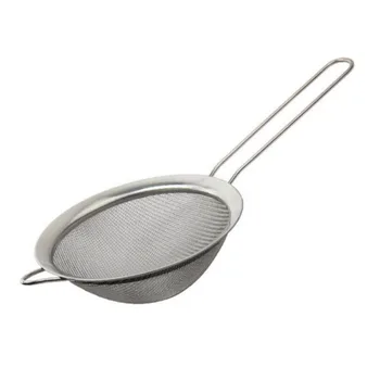 Stainless Steel Fine Mesh Strainer Colander Flour Sieve with Handle Juice and Tea Strainer Kitchen Tools ZA6746
Stainless Steel Fine Mesh Strainer Colander Flour Sieve with Handle Juice and Tea Strainer Kitchen Tools ZA6746