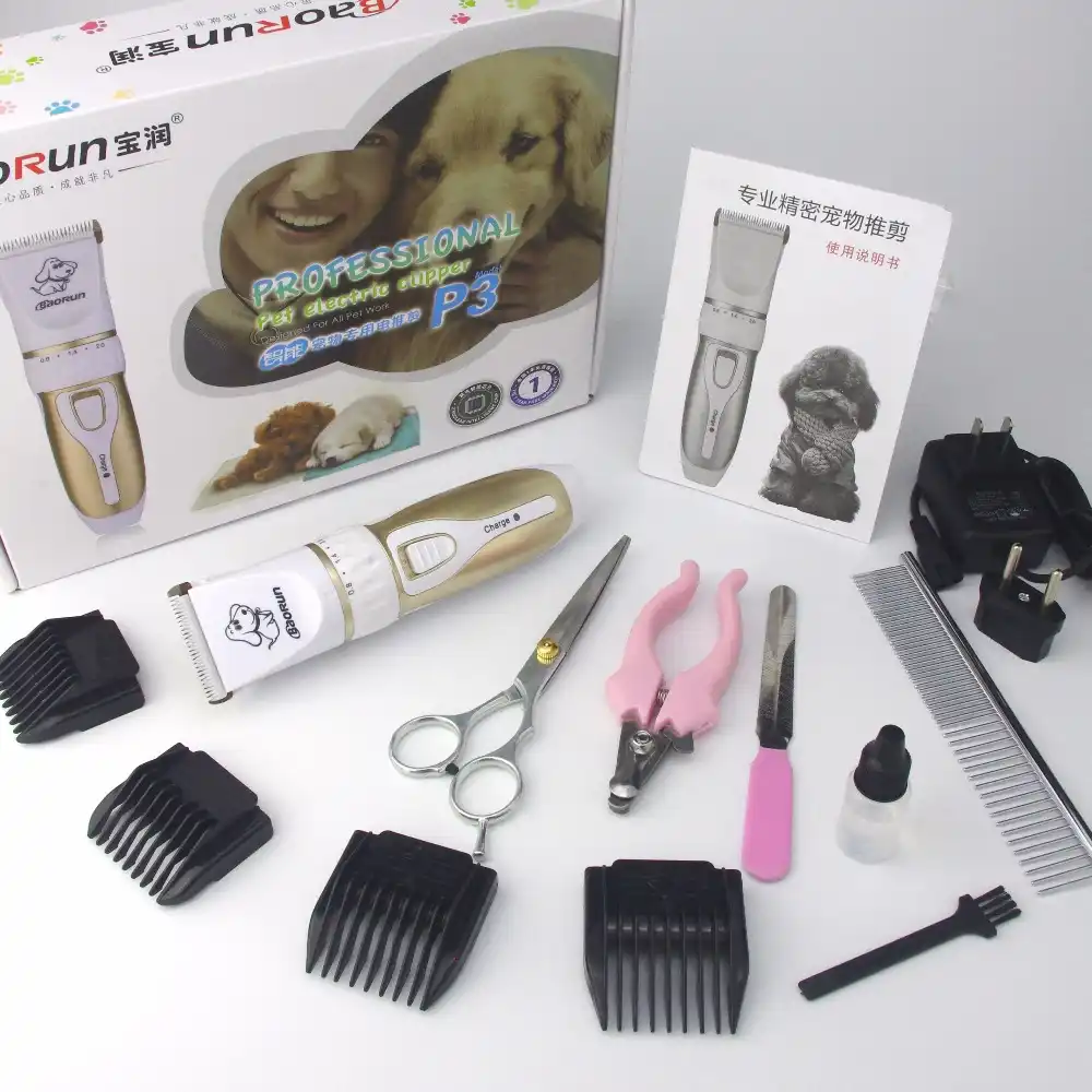 Rechargeable Low Noise Cat Dog Hair Trimmer Electrical Pet Hair