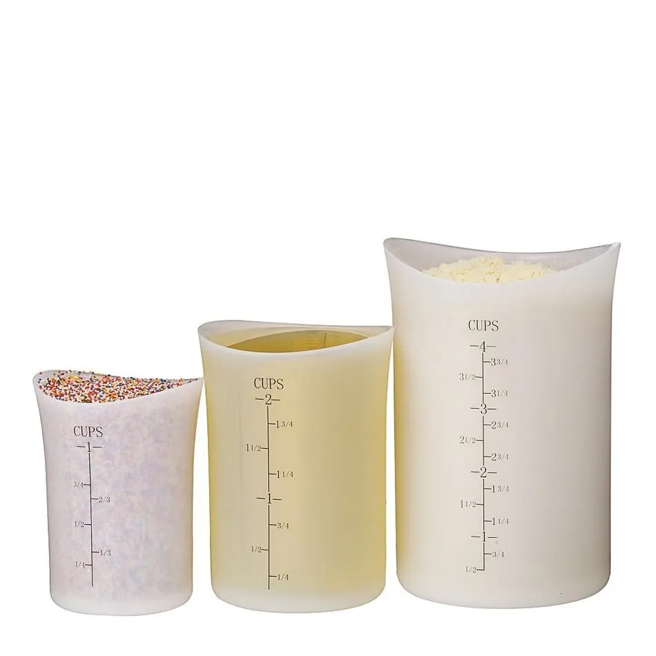3pcs/set Silicone Measuring Cup Set Home Measuring Tools Kitchen Cake Baking Decoration
3pcs/set Silicone Measuring Cup Set Home Measuring Tools Kitchen Cake Baking Decoration