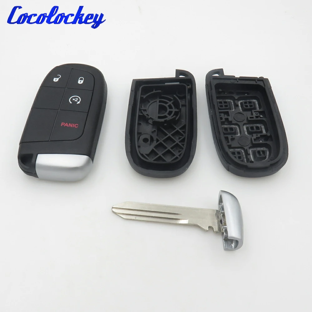 Cocolockey New Keyless Smart Remote Key Case for Chrysler 300 Journey Challenger 2011-2015 4 Button for Jeep for Dodge No Logo
Cocolockey New Keyless Smart Remote Key Case for Chrysler 300 Journey Challenger 2011-2015 4 Button for Jeep for Dodge No Logo