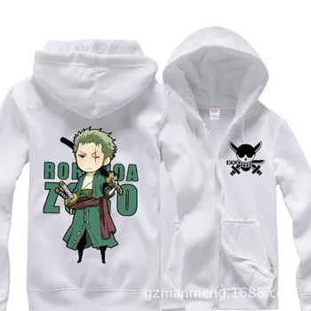 Anime One Piece Zoro zipper hoodies men women sportswear Sweatshirt cotton add plush hoody winter cosplay Costume
Anime One Piece Zoro zipper hoodies men women sportswear Sweatshirt cotton add plush hoody winter cosplay Costume