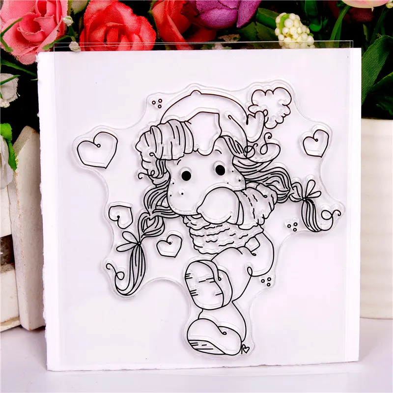DLKSDI Cartoon girl Transparent Clear Stamp DIY Silicone Seals Scrapbooking / Card Making/Photo Album
DLKSDI Cartoon girl Transparent Clear Stamp DIY Silicone Seals Scrapbooking / Card Making/Photo Album