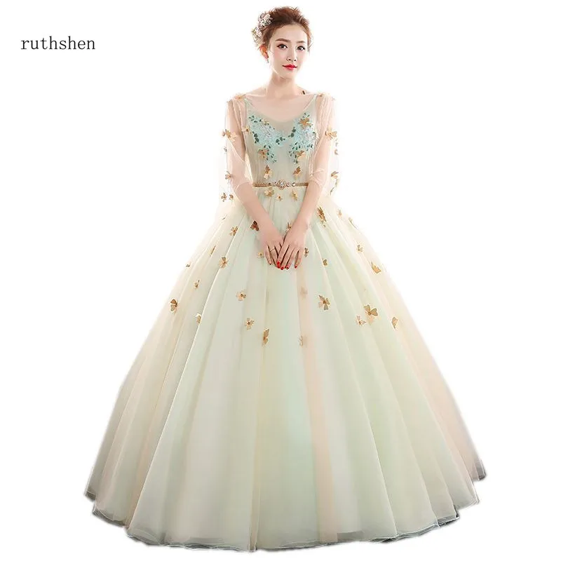 ruthshen 2018 New Ball Gowns Vestidos Para Quinceanera Dresses Three Quarter Sleeves Prom dress vestidos Quinceanera 15 Anos
ruthshen 2018 New Ball Gowns Vestidos Para Quinceanera Dresses Three Quarter Sleeves Prom dress vestidos Quinceanera 15 Anos