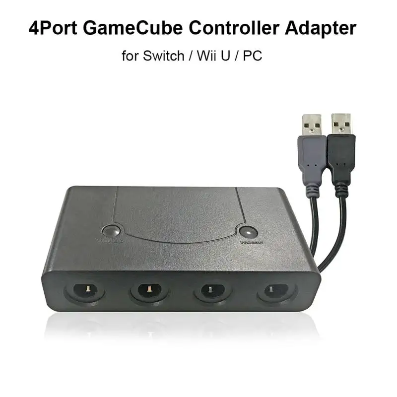 Фото 4 порта аксессуары для компьютерных игр игровых контроллеров Cube GC USB адаптер
