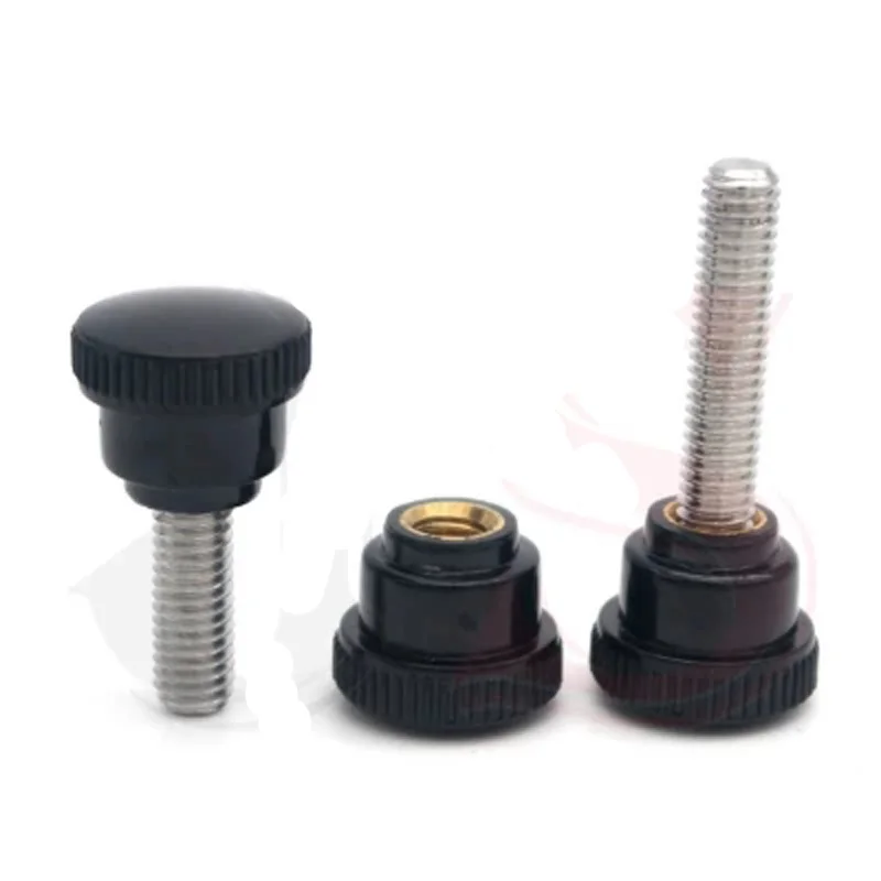 2Pcs M5 Bakelite Round Plastic head Hand screws stainless steel Pattern handle screw bolt Length 10mm-20mm L
2Pcs M5 Bakelite Round Plastic head Hand screws stainless steel Pattern handle screw bolt Length 10mm-20mm L