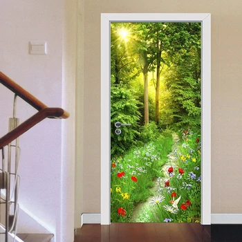 Green Forest Plant Landscape Door Sticker Living Room Kitchen Waterproof PVC Wallpaper Home Decor Poster 3D Door Wall Stickers 
Green Forest Plant Landscape Door Sticker Living Room Kitchen Waterproof PVC Wallpaper Home Decor Poster 3D Door Wall Stickers