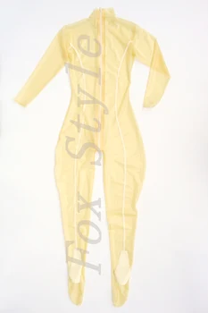 Fascinating Latex Leotard sexy catsuit in clear trasparent and white with feets
Fascinating Latex Leotard sexy catsuit in clear trasparent and white with feets