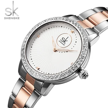 SHENGKE Diamond Business Watch Women Watches Top Brand Luxury Rose Gold Women's Watches Ladies Watch Clock montre femme
SHENGKE Diamond Business Watch Women Watches Top Brand Luxury Rose Gold Women's Watches Ladies Watch Clock montre femme