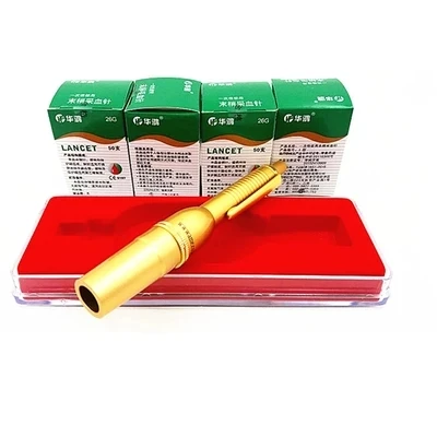 1 Pcs Phlebotomy Needle Pen + 200pcs(4 Boxes) Needles Stainless Steel Pen for Twist Off Blood Lancet Cupping Therapy
1 Pcs Phlebotomy Needle Pen + 200pcs(4 Boxes) Needles Stainless Steel Pen for Twist Off Blood Lancet Cupping Therapy