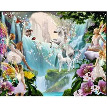 Cross stitch 40X50cm Fairy horse Diy diamond painting square drill pasted painting full rhinestone home decoration free shipping
Cross stitch 40X50cm Fairy horse Diy diamond painting square drill pasted painting full rhinestone home decoration free shipping