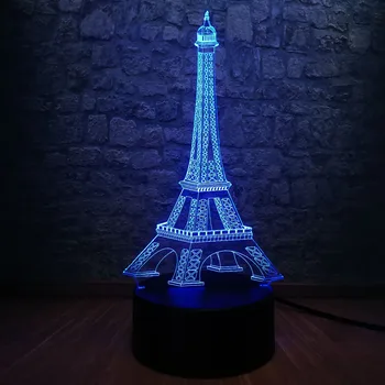 Romantic France PARIS Eiffel Tower 3D USB LED Lamp RGB Mood Night Light Lover Sweet Girlfriend Gift Lighting Table Decoration
Romantic France PARIS Eiffel Tower 3D USB LED Lamp RGB Mood Night Light Lover Sweet Girlfriend Gift Lighting Table Decoration