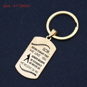 Fashion Keychain Engraved Never Forget That We Love You Always Believe In Yourself As Mush As We Believe In You For Son Gift
Fashion Keychain Engraved Never Forget That We Love You Always Believe In Yourself As Mush As We Believe In You For Son Gift