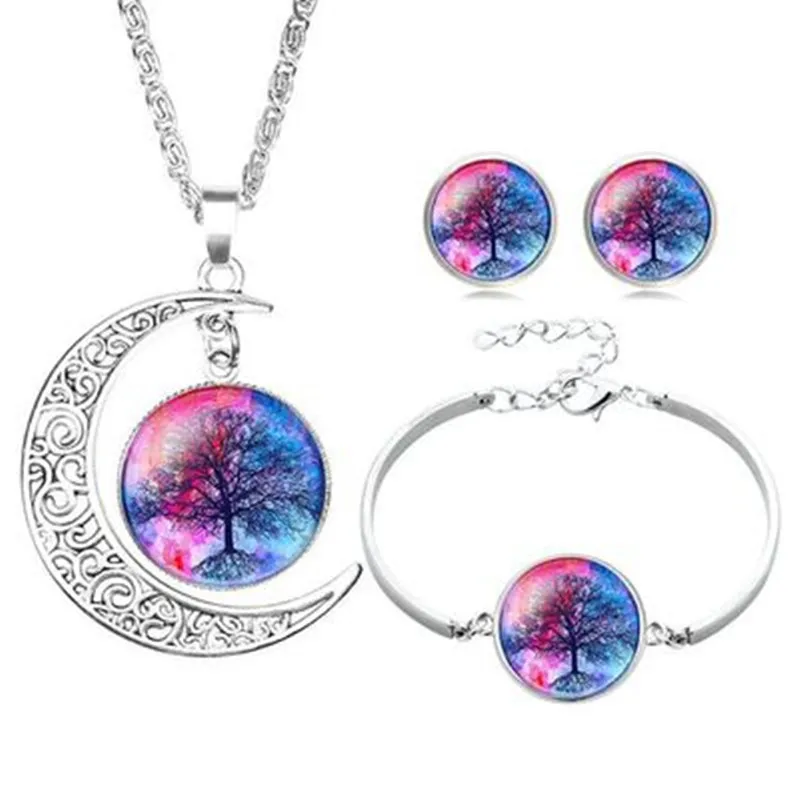 4 Pieces Vintage Punk Tree of Life Moon Pendant Long Necklace Glass Multilayer Sets Silver Sweater Chain
4 Pieces Vintage Punk Tree of Life Moon Pendant Long Necklace Glass Multilayer Sets Silver Sweater Chain