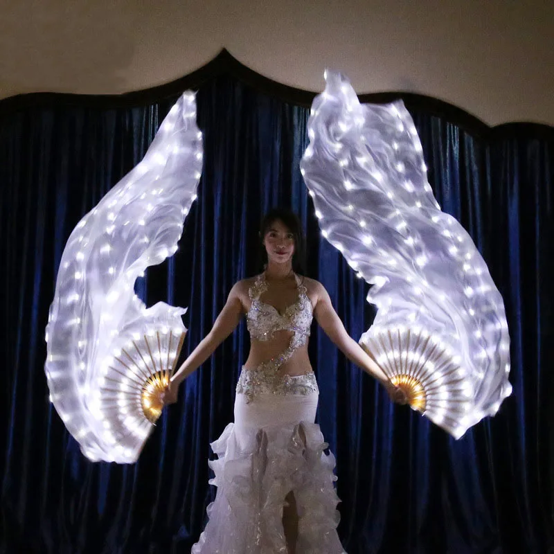 90*180cm Adult Luminous White Light LED Fan Veils Scarf for Women Bellydance Oriental Belly Dance Dancing Accessories
90*180cm Adult Luminous White Light LED Fan Veils Scarf for Women Bellydance Oriental Belly Dance Dancing Accessories