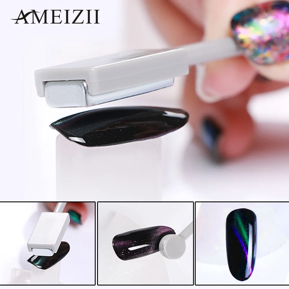 AMEIZII Double Headed Nail Art Magnet Stick Cat Eyes Magnet for Nail Gel Polish 3D Line Strip Effect Strong Magnetic Pen Tools
AMEIZII Double Headed Nail Art Magnet Stick Cat Eyes Magnet for Nail Gel Polish 3D Line Strip Effect Strong Magnetic Pen Tools