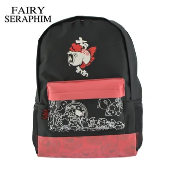 FAIRY SERAPHIM Hoozuki no reitetsu anime backpack black color Japanese cartoon printed small fish unisex kids school bags
FAIRY SERAPHIM Hoozuki no reitetsu anime backpack black color Japanese cartoon printed small fish unisex kids school bags