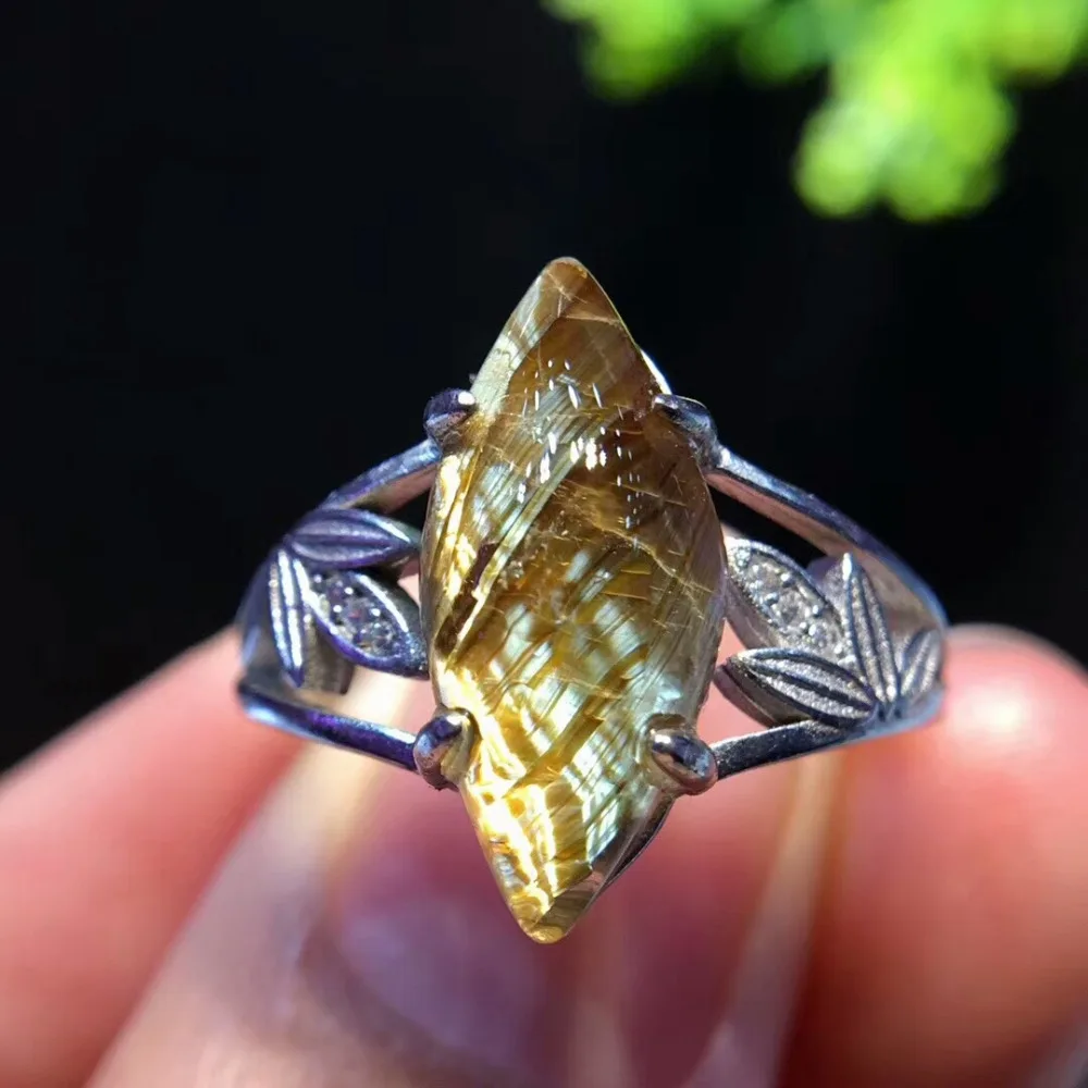 Top Quality Natural Gold Rutilated Quartz Thick Plates Woman Man Ring 17x8mm Adjustable Size Silver Big Rings AAAAAA
Top Quality Natural Gold Rutilated Quartz Thick Plates Woman Man Ring 17x8mm Adjustable Size Silver Big Rings AAAAAA