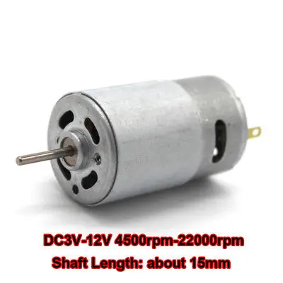 DC12V 22000RPM 390 Large Torque High Speed Carbon Brush Motor for Electric Drill
DC12V 22000RPM 390 Large Torque High Speed Carbon Brush Motor for Electric Drill