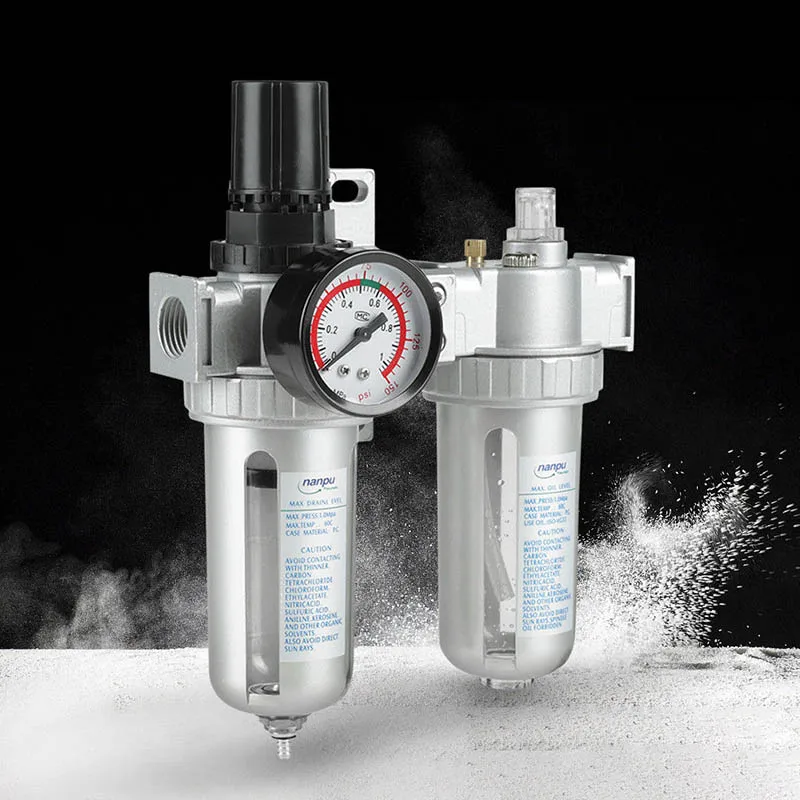 G1/2 Inch Air Compressor Filter Oil Water Separator Trap Tools with Regulator Gauge JDH99
G1/2 Inch Air Compressor Filter Oil Water Separator Trap Tools with Regulator Gauge JDH99