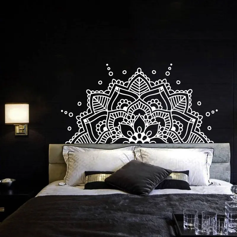 Half Mandala Wall Decal Bedroom Headboard, Bohemian Bohemian Decorative Vinyl Sticker Yoga Studio Decor MTL12
Half Mandala Wall Decal Bedroom Headboard, Bohemian Bohemian Decorative Vinyl Sticker Yoga Studio Decor MTL12