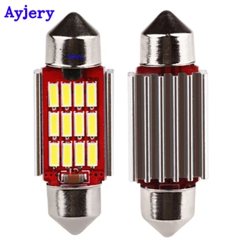 AYJERY 4PCS 10PCS Festoon 4014 12 Smd 36mm 39mm 41mm Canbus Error Free Interior Light Doom Lamp Bulb White DC 12V Car Light
AYJERY 4PCS 10PCS Festoon 4014 12 Smd 36mm 39mm 41mm Canbus Error Free Interior Light Doom Lamp Bulb White DC 12V Car Light