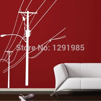 Free Shipping Telegraph Pole Wall Vinyl Stickers Art Decal Reusable & Removable Decal 2017 fashion custom made
Free Shipping Telegraph Pole Wall Vinyl Stickers Art Decal Reusable & Removable Decal 2017 fashion custom made