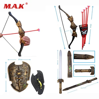 Children Toys Bow Plastic Sword Shiled Bow and Arrow Combo Simulation Archery Toy Set for Boby Christmas New Year Gift
Children Toys Bow Plastic Sword Shiled Bow and Arrow Combo Simulation Archery Toy Set for Boby Christmas New Year Gift