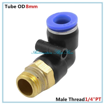 5PCS 1/4"PT 12.5mm OD male thread to 8mm Tube push in Air Coupler Elbow Pneumatic Fitting Connector Fittings PL8-02
5PCS 1/4"PT 12.5mm OD male thread to 8mm Tube push in Air Coupler Elbow Pneumatic Fitting Connector Fittings PL8-02