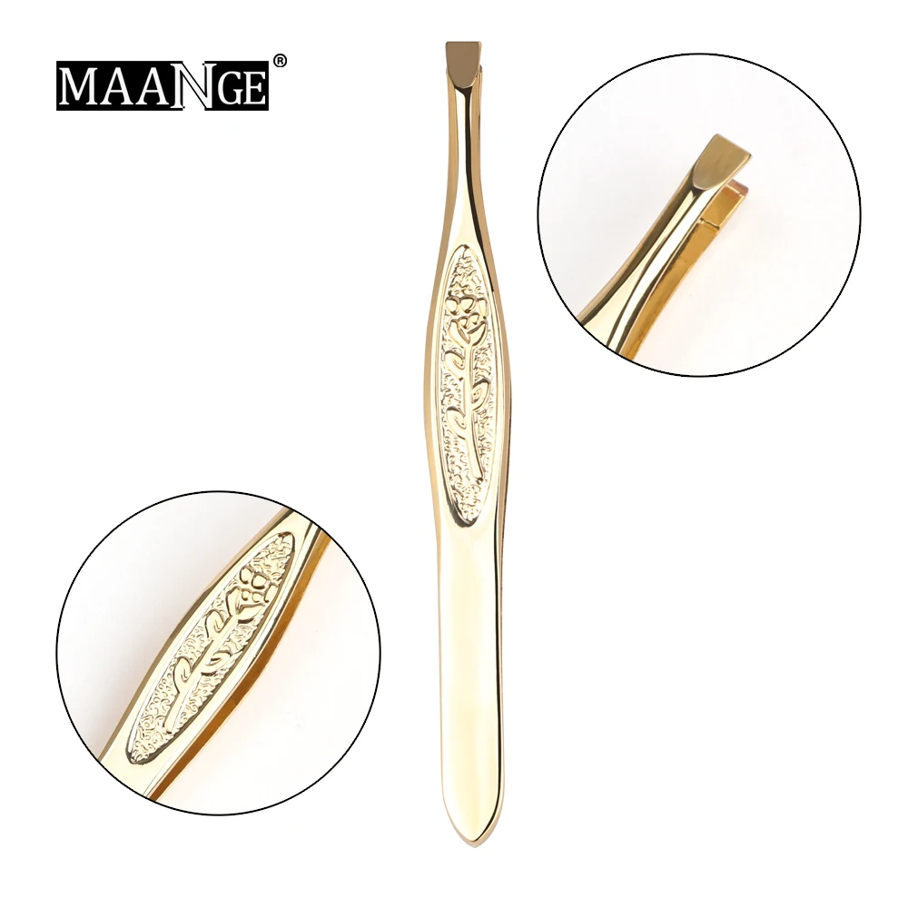 1Pcs Gold Angled Slanted Eyebrow Tweezers Stainless Steel Face Hair Removal Eye Brow Trimmer Eyelash Clip Cosmetic Makeup Tool
1Pcs Gold Angled Slanted Eyebrow Tweezers Stainless Steel Face Hair Removal Eye Brow Trimmer Eyelash Clip Cosmetic Makeup Tool