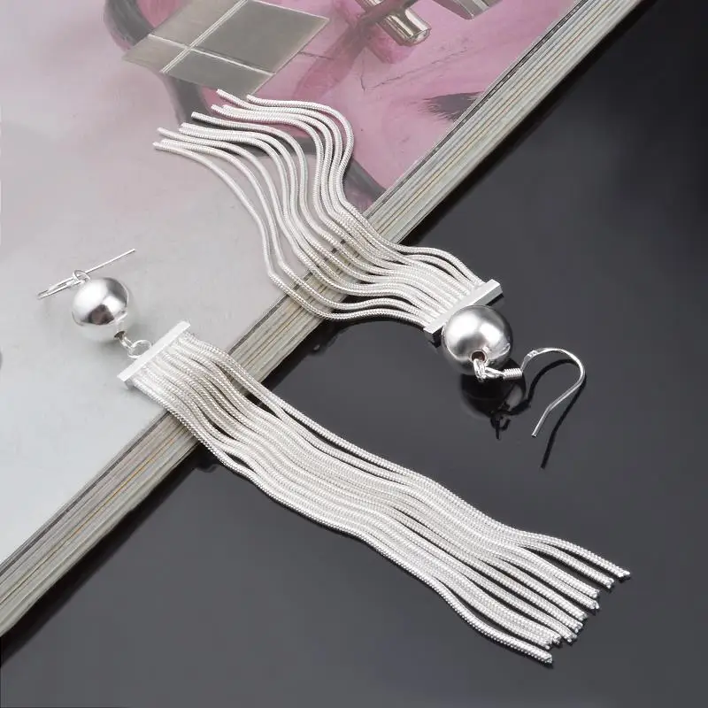 Modyle Silver-Color Earrings Jewelry Accessories Long Metal chain tassel earring Vintage Earrings
Modyle Silver-Color Earrings Jewelry Accessories Long Metal chain tassel earring Vintage Earrings