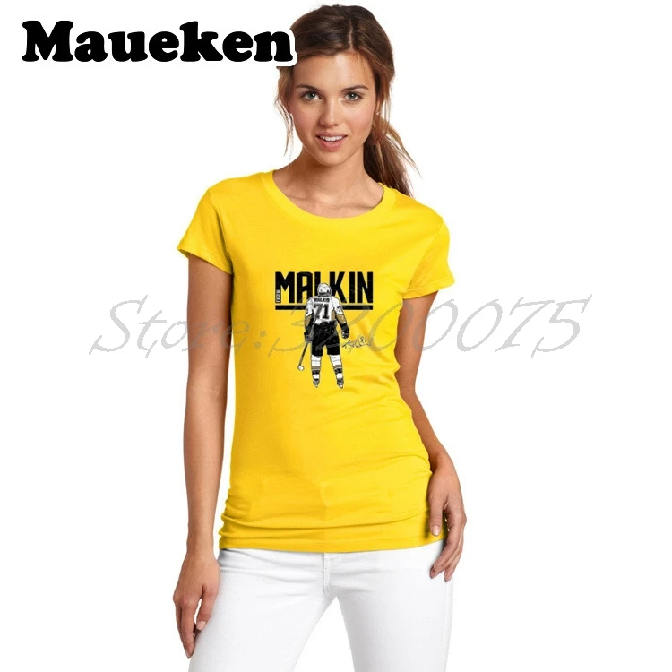 Women Pittsburgh Russia Star 71 Evgeni Malkin hockeying T-Shirt Lady Clothes Sketch T Shirt Short Sleeve Girl W17110871
Women Pittsburgh Russia Star 71 Evgeni Malkin hockeying T-Shirt Lady Clothes Sketch T Shirt Short Sleeve Girl W17110871