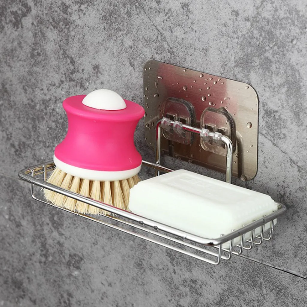 Bathroom Organizer Storage Rack Household Punch-Free Stainless Steel Soap Holder Bathroom Bathroom Shelf Etagere De Rangement
Bathroom Organizer Storage Rack Household Punch-Free Stainless Steel Soap Holder Bathroom Bathroom Shelf Etagere De Rangement