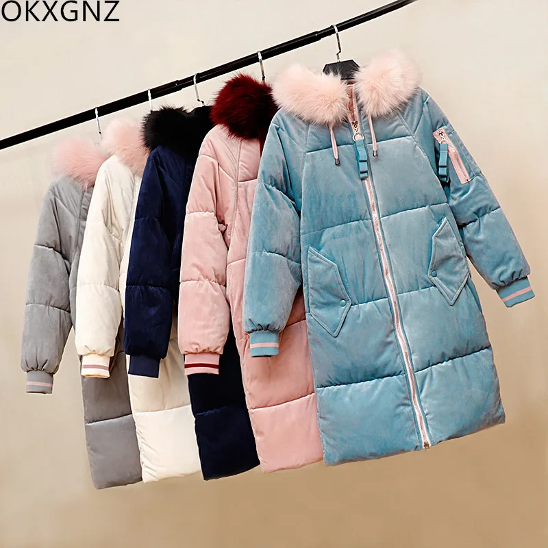 Long Section Korean Loose New Women's Gold Velvet Thick Down Cotton Pad Cotton Jacket Plus Size M-3XL Warm Women's Down Jacket
Long Section Korean Loose New Women's Gold Velvet Thick Down Cotton Pad Cotton Jacket Plus Size M-3XL Warm Women's Down Jacket