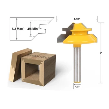 1pc 1/4 Shank 1/4*1-3/8 and 1/4*1-1/2 Carbide Molding Router Bit Woodworking Trimming Milling Cutter for Power Tools
1pc 1/4 Shank 1/4*1-3/8 and 1/4*1-1/2 Carbide Molding Router Bit Woodworking Trimming Milling Cutter for Power Tools