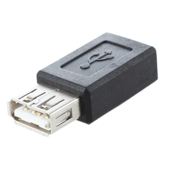 Black USB 2.0 Type A Female to Micro USB B Female Adapter Plug Converter
Black USB 2.0 Type A Female to Micro USB B Female Adapter Plug Converter