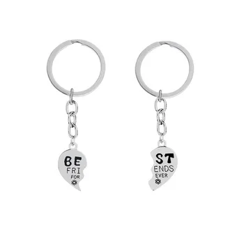 Wholesale Best Friends Keychain Loving Heart Stitching Key Chain Metal Alloy Key Holders 24sets/lot
Wholesale Best Friends Keychain Loving Heart Stitching Key Chain Metal Alloy Key Holders 24sets/lot