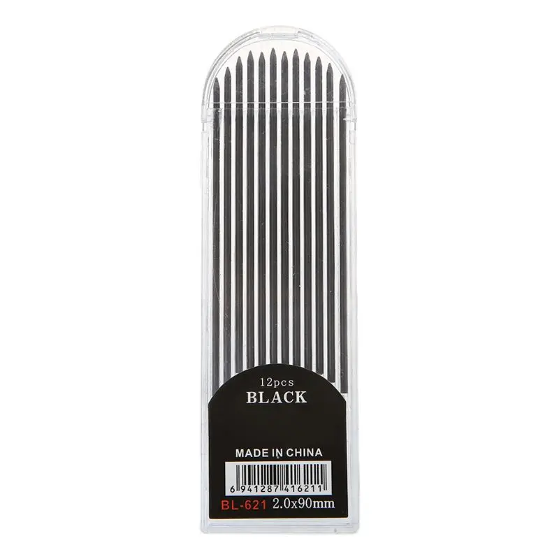 12Pcs 2.0 mm Mechanical Pencil Black 2B Lead Refills Draft Drawing Writing Crafting Art Sketching School Stationery Office Suppl
12Pcs 2.0 mm Mechanical Pencil Black 2B Lead Refills Draft Drawing Writing Crafting Art Sketching School Stationery Office Suppl