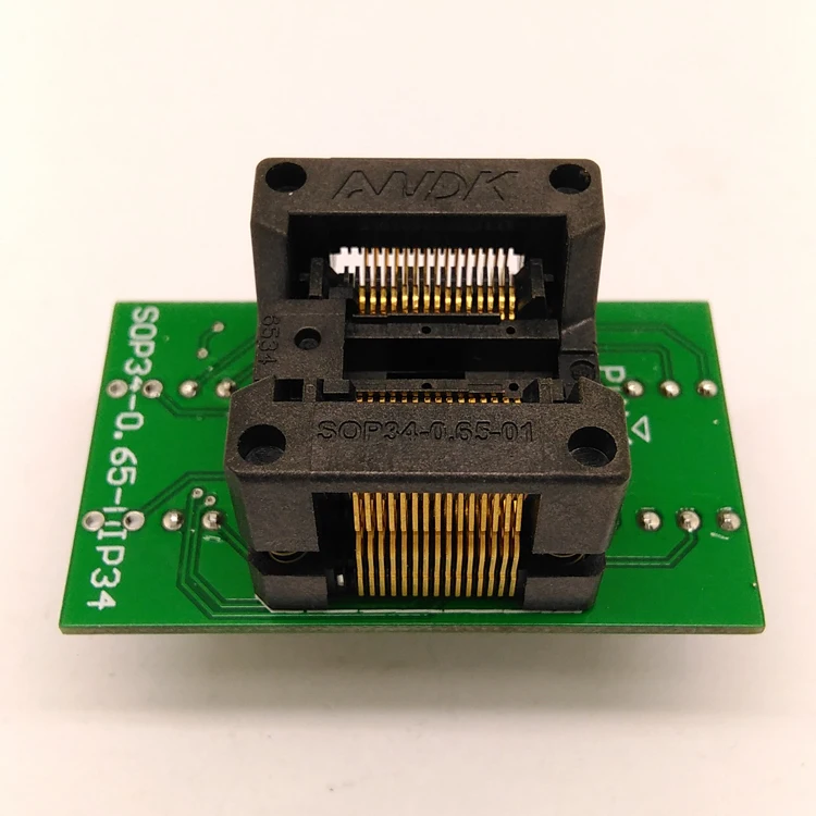 SSOP30 TSSOP30 to DIP30 Programming Socket Adapter Pitch 0.65mm IC Body Width 5.3-5.7mm 208mil-224mil Flash Chip Test Socket
SSOP30 TSSOP30 to DIP30 Programming Socket Adapter Pitch 0.65mm IC Body Width 5.3-5.7mm 208mil-224mil Flash Chip Test Socket
