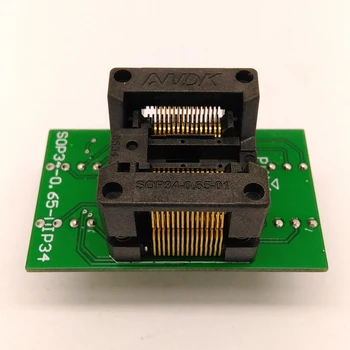 SSOP30 TSSOP30 to DIP30 Programming Socket Adapter Pitch 0.65mm IC Body Width 5.3-5.7mm 208mil-224mil Flash Chip Test Socket
SSOP30 TSSOP30 to DIP30 Programming Socket Adapter Pitch 0.65mm IC Body Width 5.3-5.7mm 208mil-224mil Flash Chip Test Socket