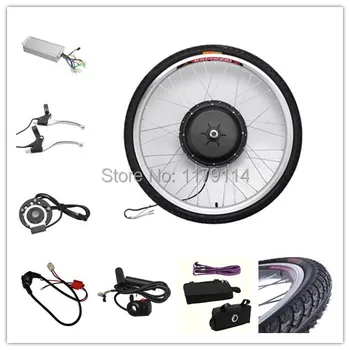 

Free shipping !48v 1000w Brushless Gearless Hub Motor wheel , electric bike conversion kit for 20" 24" 26" 700C 28" 29"