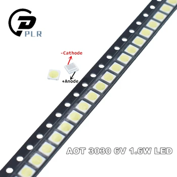 1000pcs Professional LED LCD TV backlight Light bulb AOT 3030 6V patch lamp bead light source Cold white light
1000pcs Professional LED LCD TV backlight Light bulb AOT 3030 6V patch lamp bead light source Cold white light