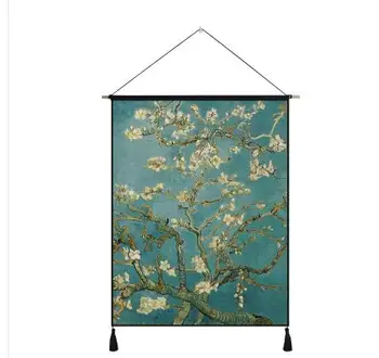 Blossoming Almond Tree Oil Painting Canvas fabric tapestry hanging Wall Picture for Living Room Cafe Hotel Decor 
Blossoming Almond Tree Oil Painting Canvas fabric tapestry hanging Wall Picture for Living Room Cafe Hotel Decor