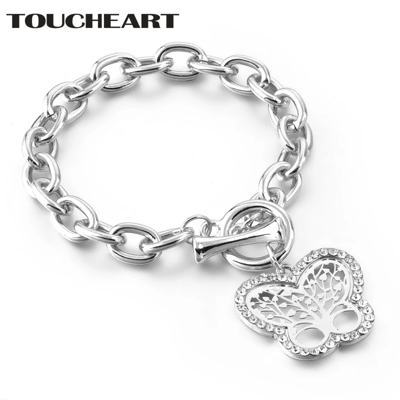 TOUCHEART NEW Butterfly Tree Of Life Cuff Bracelets Bangles Charms For Women Silver Jewelry Stainless Steel Bracelets SBR180156
TOUCHEART NEW Butterfly Tree Of Life Cuff Bracelets Bangles Charms For Women Silver Jewelry Stainless Steel Bracelets SBR180156